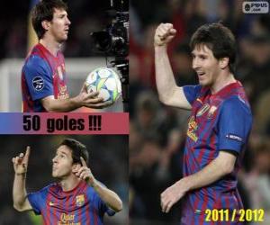 yapboz Leo Messi, 2011-2012 Ligi İspanya tarihinin en golcü